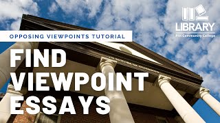 How to Find and Use the Opposing Viewpoints Database [upl. by Coltin139]