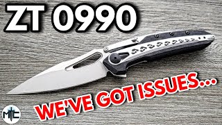 ZT 0990 Folding Knife  Overview and Review [upl. by Rego982]