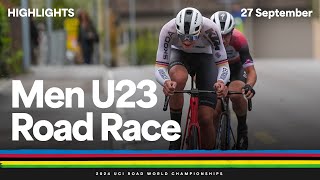 Men Under 23 Road Race highlights  2024 UCI Road World Championships [upl. by Essirahs]