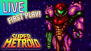 The rare Super Metroid first playthrough continues 💜 Casual Super Metroid firsttimes ahoy [upl. by Laurin]