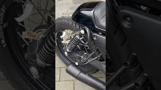 Cafe Racer Scrambler Bobber exhaust Sound Auspuff Moto Guzzi v7 [upl. by Aihtiekal715]