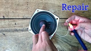 Speakerwoofer common problem and repair  स्पीकर कैसे रिपेयर करे  Free Circuit Lab [upl. by Atikir]