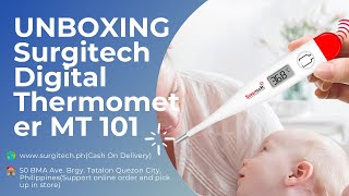 Unboxing Surgitech Digital Thermometer MT 101Cash on delivery in the Philippines [upl. by Ahsiuqat526]