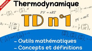 TD 1  Thermodynamique  S1  SMPC [upl. by Susejedairam549]