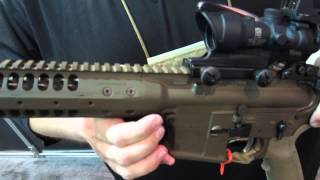 NEW  LWRC IC SPR rifle at SHOT Show 2013 [upl. by Aoniak]