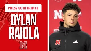 Nebraska Football QB Dylan Raiola following 3124 loss vs Illinois I GBR [upl. by Nealah]