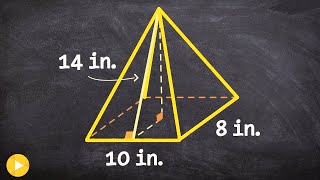 Determining the volume of rectangular pyramid [upl. by Kiyoshi]