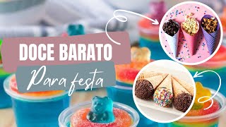 DOCES BARATOS PARA FESTA INFANTIL [upl. by Iohk]