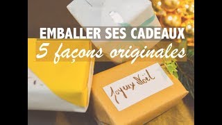 DECOMASWEEK  5 façons originales demballer ses cadeaux [upl. by Nekcerb]