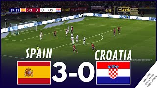 España 30 Croacia  UEFA EURO 2024  Highlights  Simulación de videojuego [upl. by Bentley]