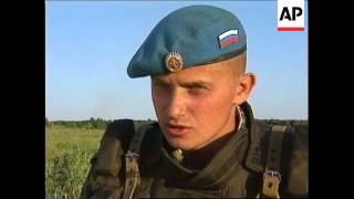 RUSSIA PARATROOPERS PREPARE TO FLY TO KOSOVO [upl. by Camp]