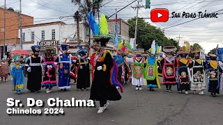 Chinelos acompañando al SR DE CHALMA  Tulyehualco 2024 [upl. by Gschu]