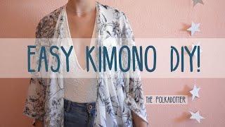 Easy Kimono DIY  4 Steps [upl. by Everrs]