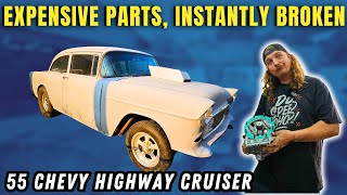 Making The Perfect Highway Cruiser 55 Chevy Gear Vendor Install [upl. by Elcin]