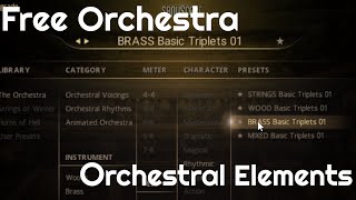 Free Orchestra  Orchestra Elements by Sonuscore No Talking [upl. by Aynatal]