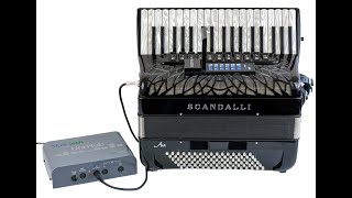 Scandalli Air MIDI Accordion Musictech Digibeat  Built in Sounds amp Rhythms Electronic Bass Sounds [upl. by Kcirde]