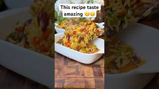 This rice recipe taste so delicious ricerecipe cooking shortvideo vlogmas2024 [upl. by Ulises248]