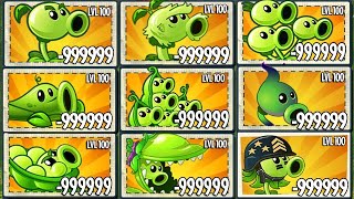 Tournament 20 PEA Plants Battlez  Which Peashooter Will Win  PvZ 2 Plant vs Plant [upl. by Eatnoj845]