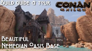 Conan Exiles  Beautiful Nemedian Oasis Base [upl. by Ailegra943]