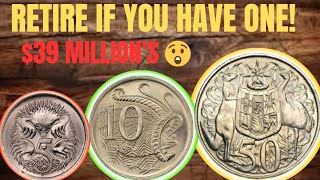 Top 3 Ultra Rare And Most Valuable Australian Cents Coins  Australia 5 10 And 50 Cents Coins [upl. by Irelav]