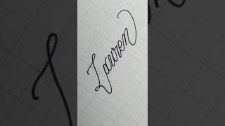 ☆Lauren☆ Calligraphy handwriting lettering writing signature art [upl. by Pruchno]