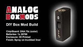 DNA 75c 1x20700 DIY Box Mod Build [upl. by Atsev49]