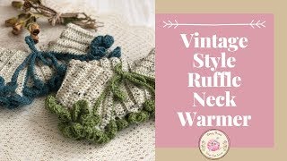 How To Crochet A Neck Warmer Cowl Easy Tutorial  Alice Neckwarmer [upl. by Arretnahs]