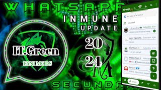 ITGREEN WHATSAPP INMUNE ACTUALIZADO 2024   supper imune antivirus whatsapp mods 2024 [upl. by Eelarbed]