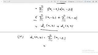 Examples for metric spaces  Taxicab metric Max metric and discrete metric [upl. by Leirraj]