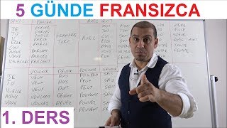 5 Günde B1 Fransızca Öğreniyorum 1 DERS  Online Fransızca Kursu [upl. by Alidia]