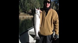 Fishing Guide Kalama River Twitching Coho 11132014 [upl. by Selassie357]