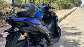 Yamaha Aerox 155  My Honest Review  155 cc Engine  First Ride Experience  yt youtube [upl. by Milla]