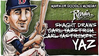 Carl Yastrzemski  Marker Doodle Monday [upl. by Magnuson]