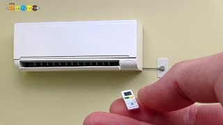 DIY Miniature Air condition ミニチュアエアコン作り [upl. by Nnahtur]