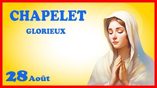 CHAPELET 🙏 Mercredi 28 Août  Mystères Glorieux [upl. by Duane]