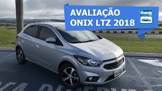 Avaliação Chevrolet Onix LTZ 14 AT 2018 [upl. by Aicirpac]