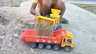 New video rc Kids tv fun JCB machine loading Tata dumper unloading mite top 10 dump truck video [upl. by Suu423]