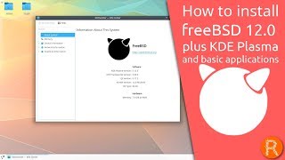 How to Install freeBSD 120 plus KDE Plasma and basic applications [upl. by Donielle]