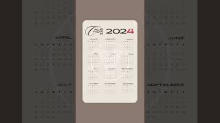 2024 Calendar  Download Free [upl. by Llenahs]