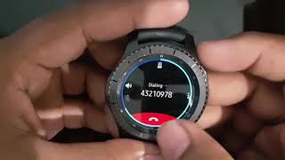 How to Make a Call on Samsung Gear S3 [upl. by Carbo]