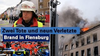 Tote und Verletzte bei Wohnhausbrand in Flensburg [upl. by Goodrich]