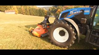 New Holland T4 Powerstar Fronthydraulik Degenhart Mulcher Perfect Frontanbau Frontzapfwelle [upl. by Eltrym234]