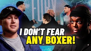 Darren Till shows no fear to Tommy Fury John Fury amp Tyson Fury [upl. by Enomsed]