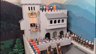 TEMPLIERS VS VIKINGS  Le siège de Rochester  Stop motion Toys Playmobil [upl. by Noswad337]