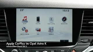 Infotainment Check CarPlay im Opel Astra Sports Tourer [upl. by Alehcim558]