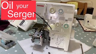 How to remove Janome Overlocker cover  Service your own machine and SAVE s [upl. by Julius]