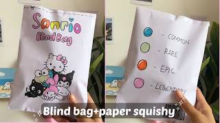 How to make BLIND BAGS  PAPER SQUISHIES 🧸☁️  Cuddle Cloud [upl. by Allemac]