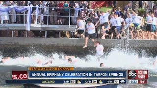 630 preview Epiphany cross dive in Tarpon Springs [upl. by Arodal]