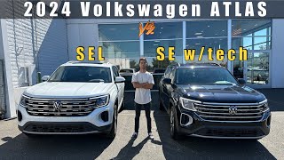 2024 Volkswagen Atlas SEL vs SE wtech  which one to buy [upl. by Laverne]