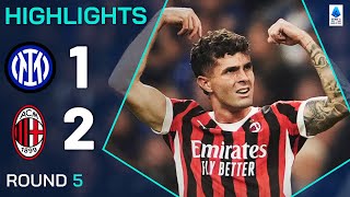 INTERMILAN 12  HIGHLIGHTS  Pulisic strikes in Milan derby win  Serie A 202425 [upl. by Doloritas]